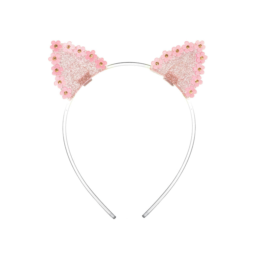 Daisy Cat Ears Glitter Headbands
