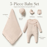 Baby Girl Organic Cotton Newborn Coming Home Outfit Set
