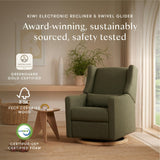 Babyletto Kiwi Electronic Recliner and Swivel Glider with USB port