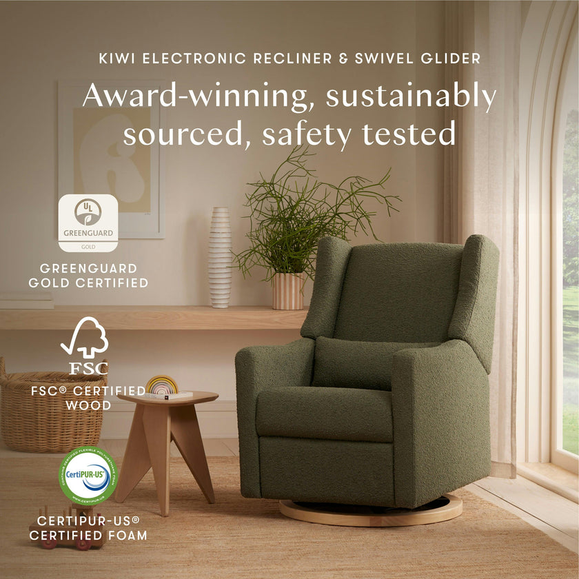 Babyletto Kiwi Electronic Recliner and Swivel Glider with USB port