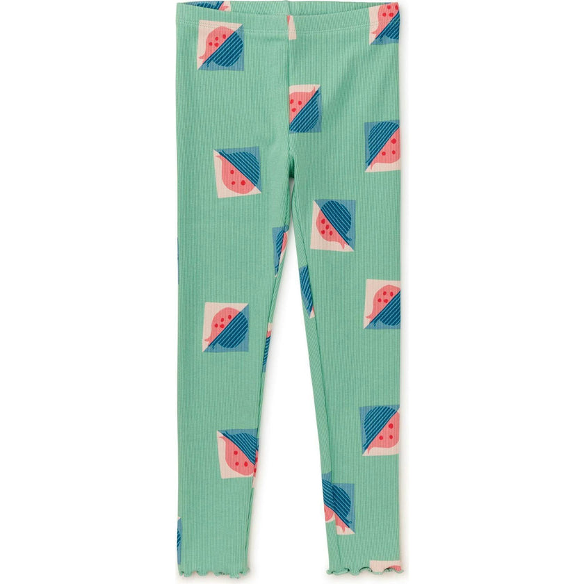 Modern Print Ribbed Leggings, Multi
