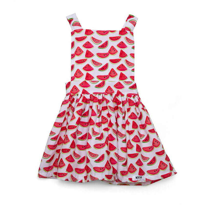 Pinafore Dress in Watermelons