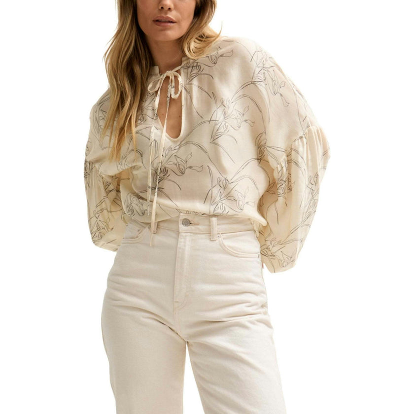 Rosetti Billowy Sleeves Print Blouse