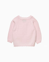 Baby Duck Cardigan in Pale Pink