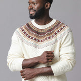 Organic Fair Isle Cable Sweater