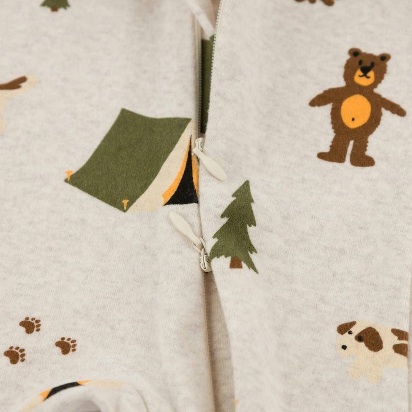 Camping Print Pocket Onesie