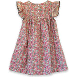Girls Hannah Dress with Flutter Sleeves | Rosewood