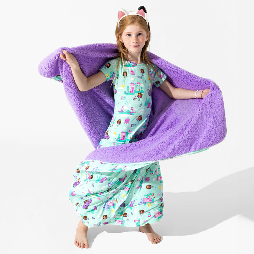 Gabby's Dollhouse: Cat Francisco Bamboo Sherpa Blanket