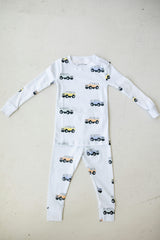 bronco long sleeve pajama set