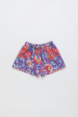 BEVERLY FLOWERS SHORTS DEEP LAVANDER