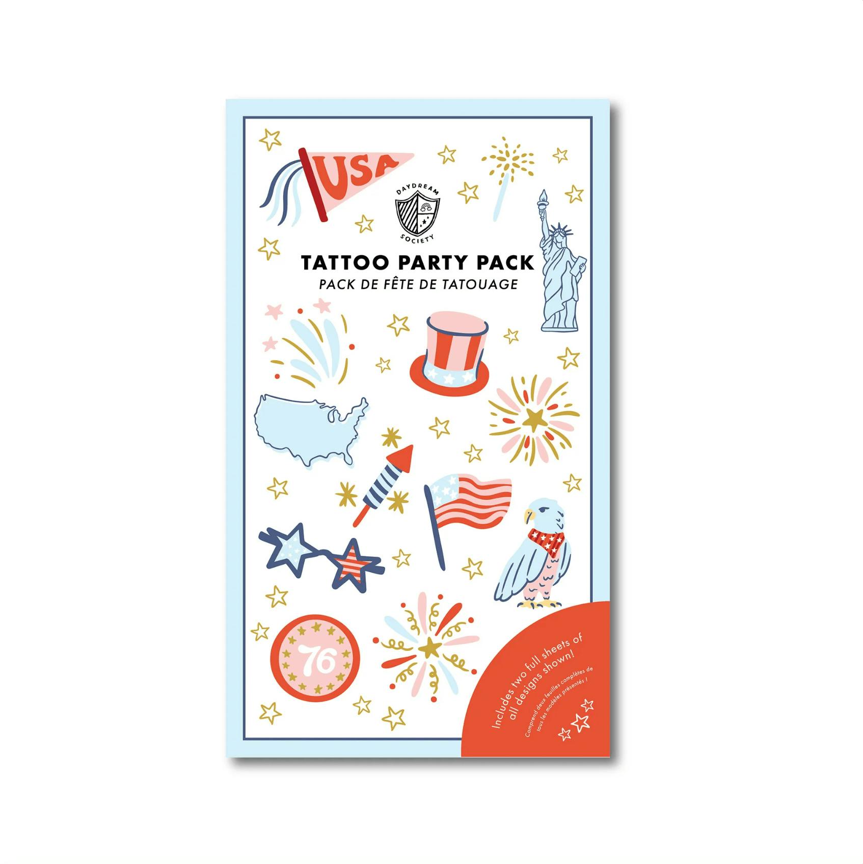 Patriotic Tattoo Party Pack