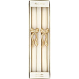 Gold Stripy Bow Table Candles