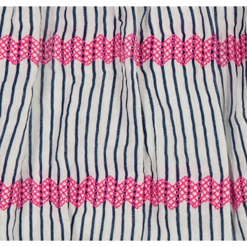Mini Capucine Girls Marine Stripe, Blue