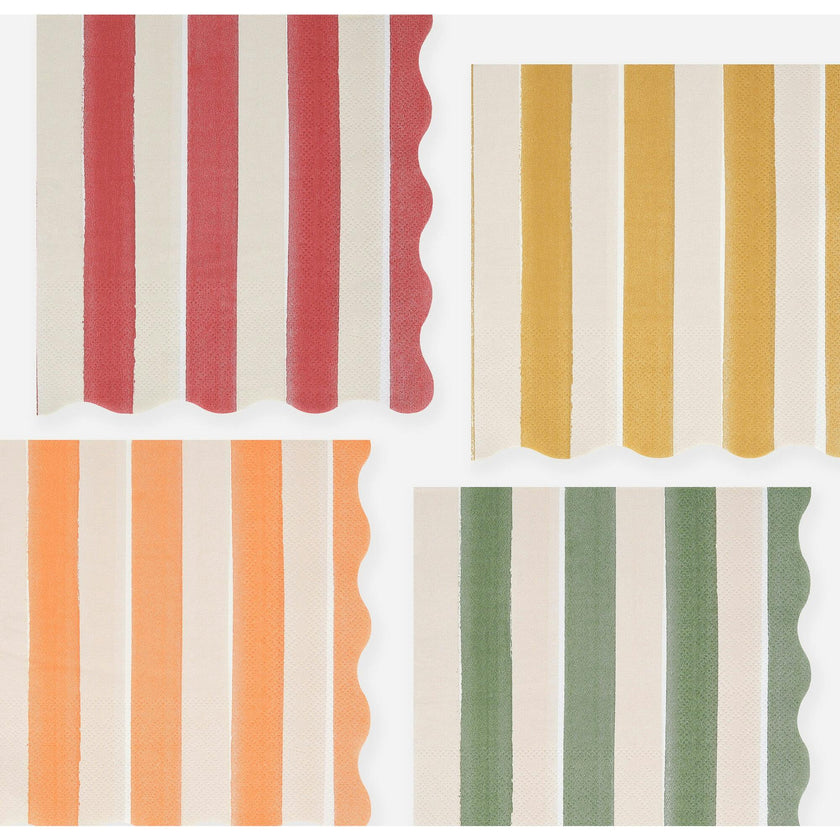 Fall Stripe Large Napkins