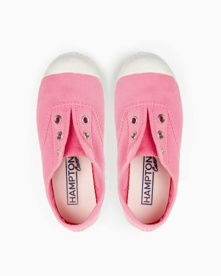 Hampton Canvas Plum Plimsolls in Bonbon Pink