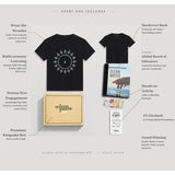 Water Gift Box with Black Secret Message Pocket Kids Tee, Book, and Activities