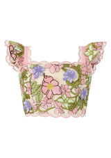 Bonnie Sleeve Embroidered Top