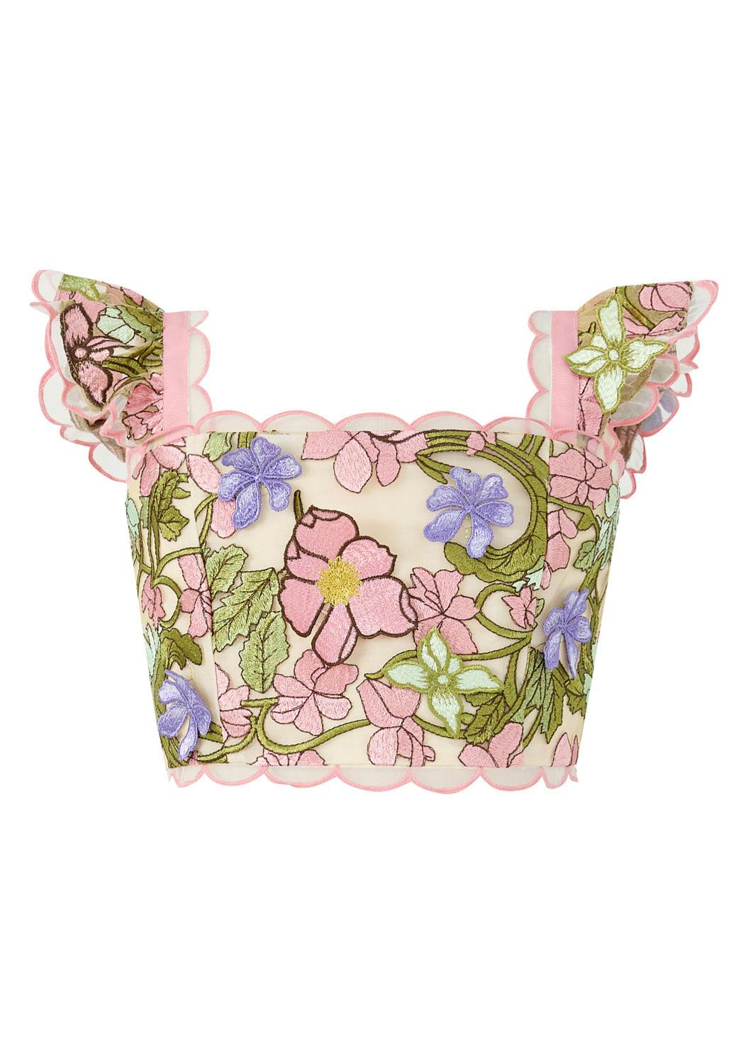 Bonnie Sleeve Embroidered Top