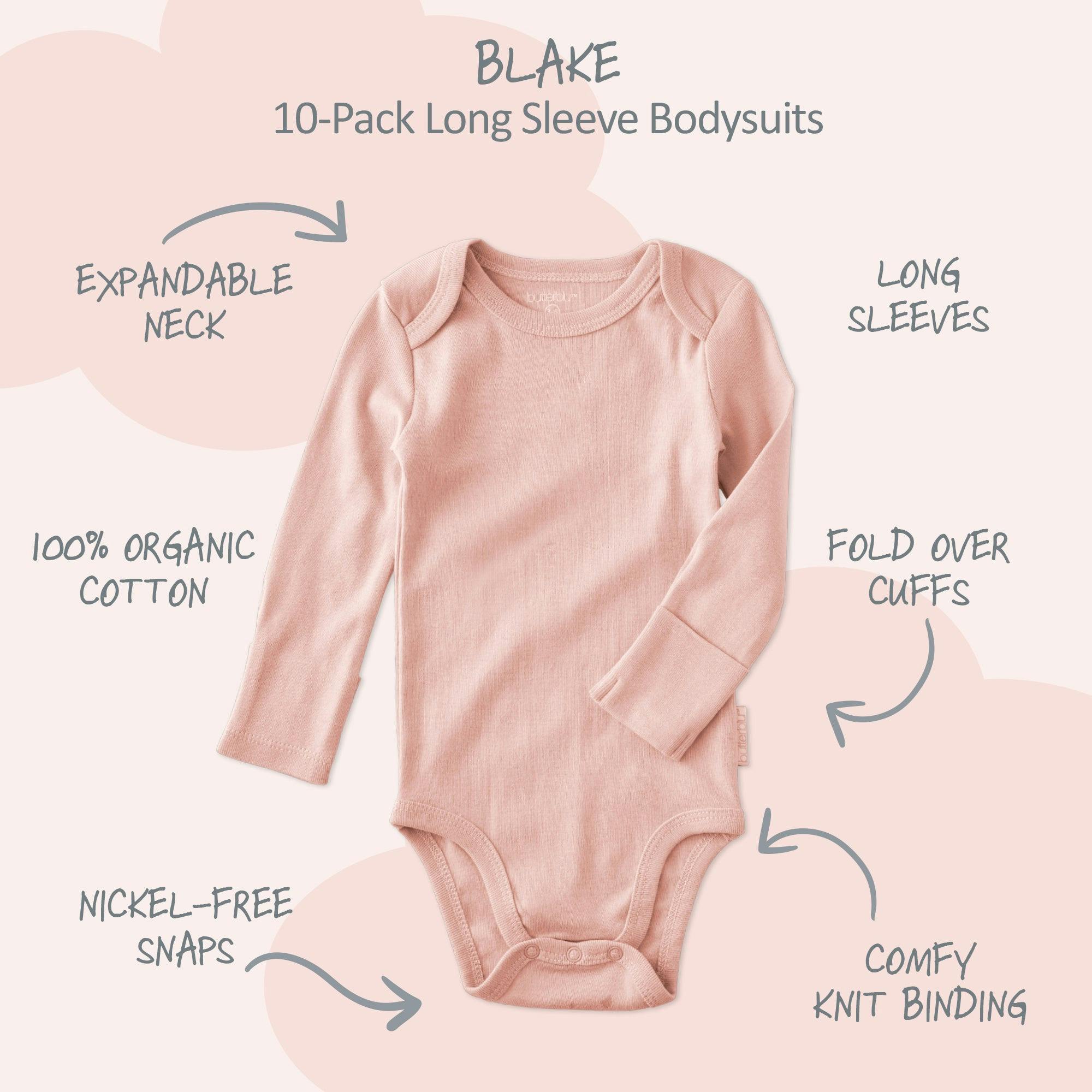 BLAKE 10-Pack Long Sleeve Bodysuit