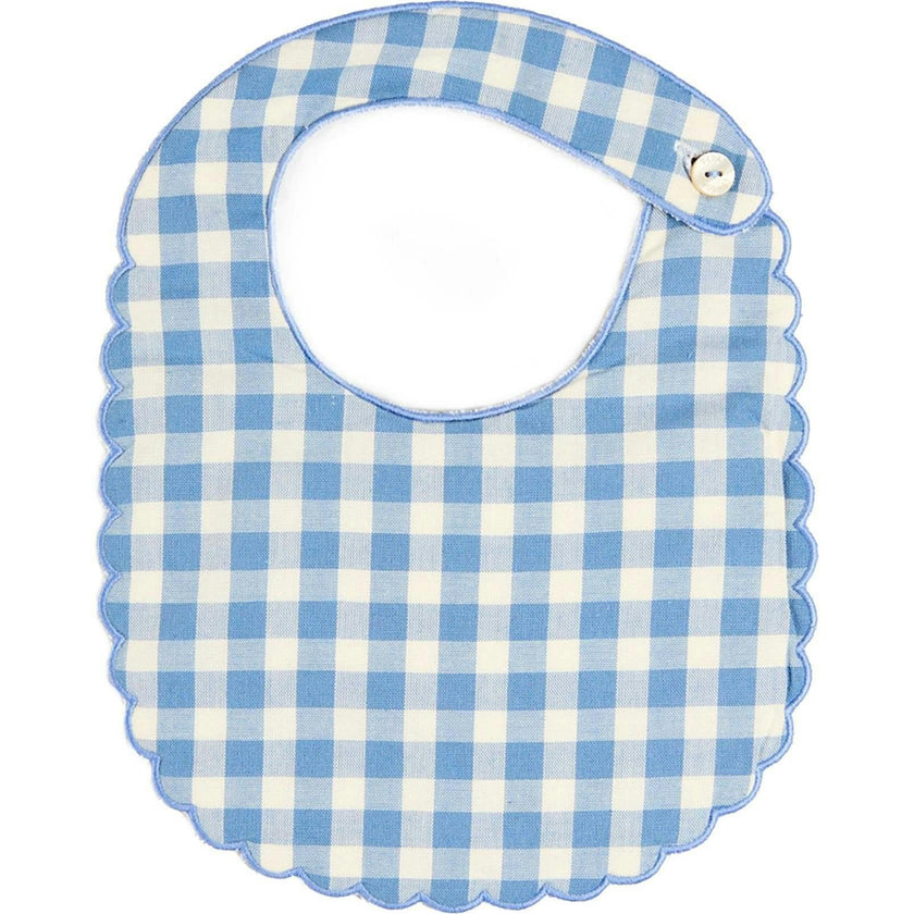 Darby Gingham Scallop Edge Lined Bib