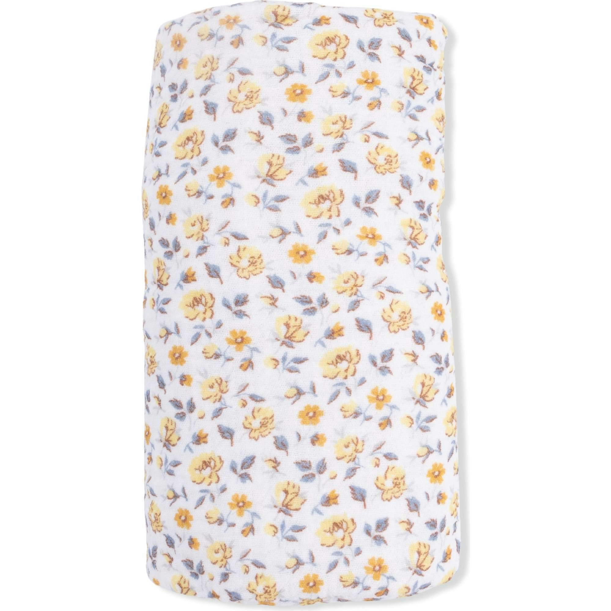 Yellow Country Roses - Swaddle Blanket