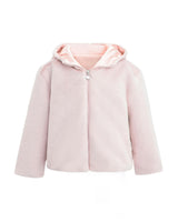 Pink Plush Hooded Jacket