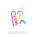 Watercolor Words • Peace • Peel-and-Stick Wall Decals