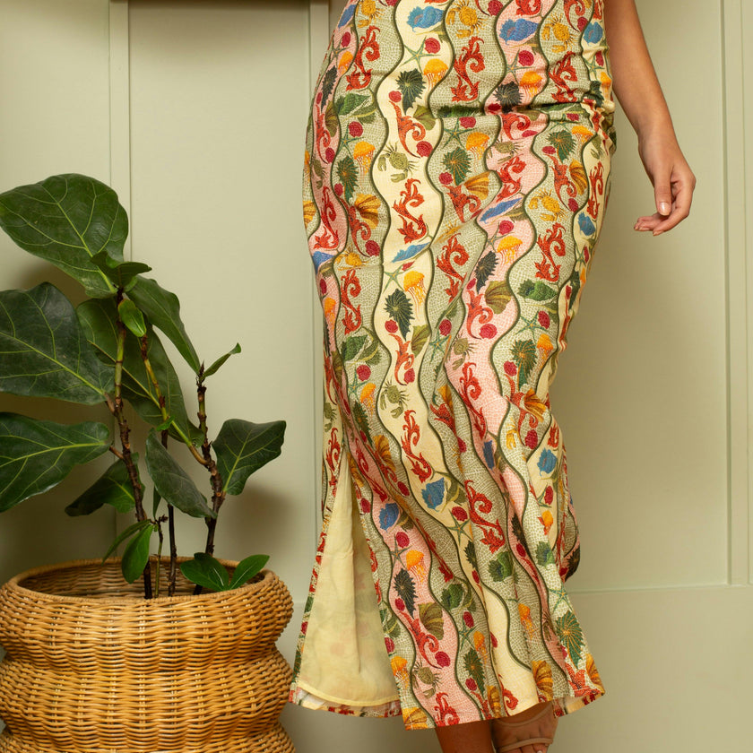 Dillon Multi Shell Midi Skirt
