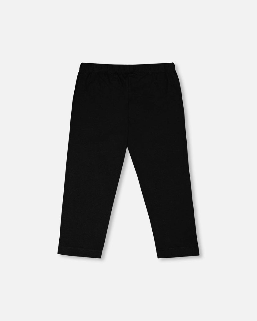 Organic Cotton Jersey Capri With Knee Print