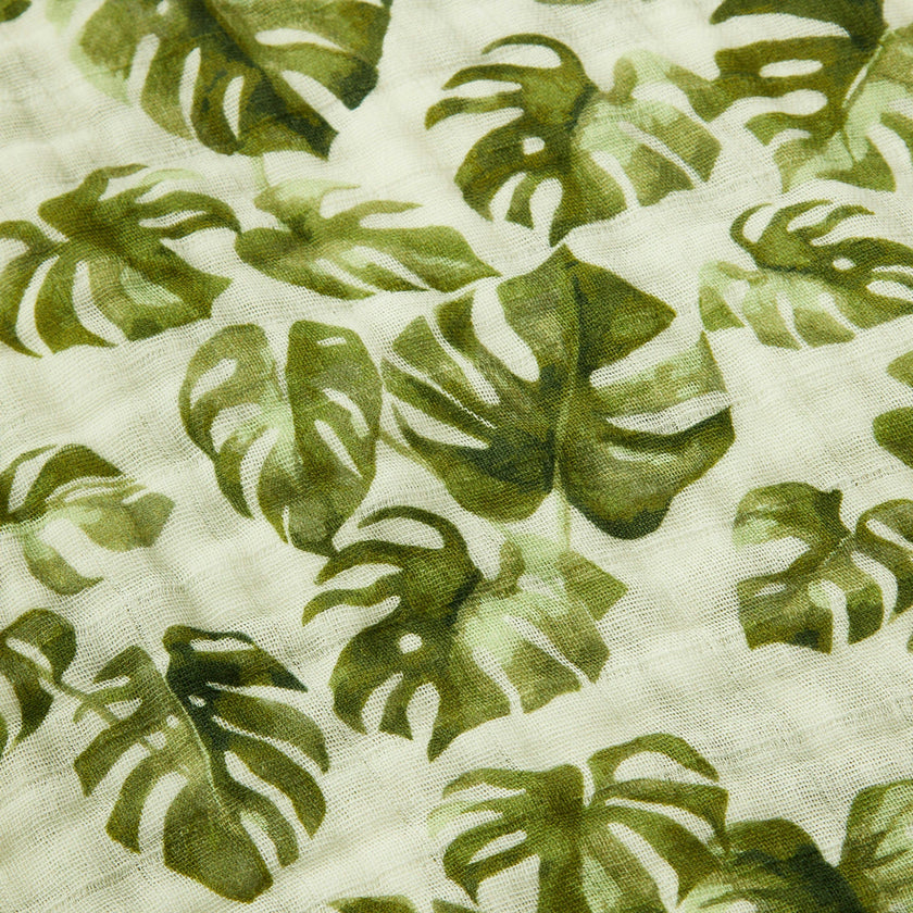 Island Leaf Organic Hooded Swaddle Blanket