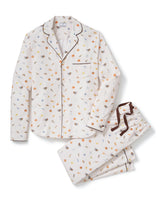 Men's Twill Pajama Set in Thanksgiving Traditions