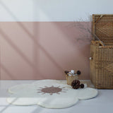 Hand-Tufted Wool Velvet Flower Rug