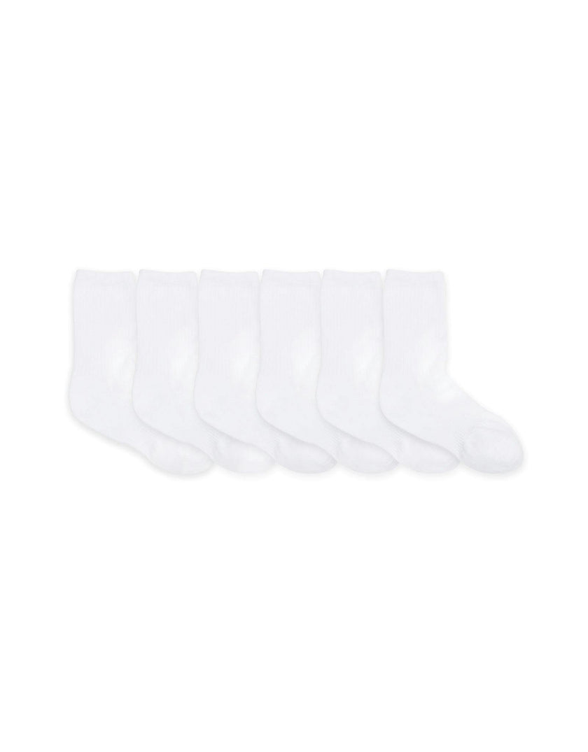 Solid Crew Socks 6 Pack