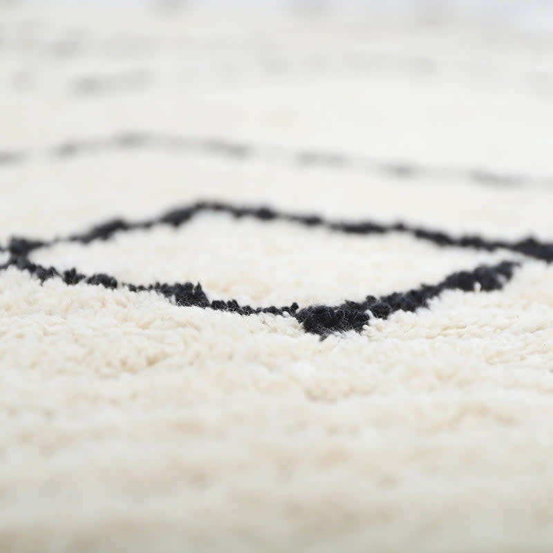 Viktor Braided Tassel Rectangular Rug, Black