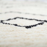 Viktor Braided Tassel Rectangular Rug, Black