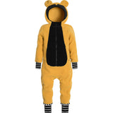 Teddy Fleece Jumpsuit, Brown