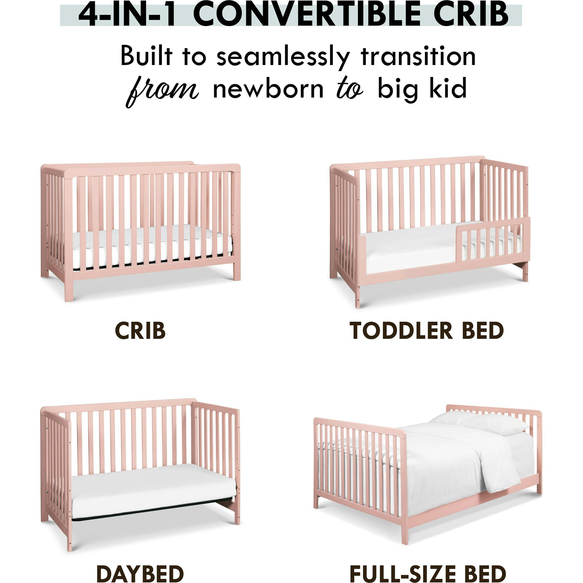 Colby 4-in-1 Low-profile Convertible Crib