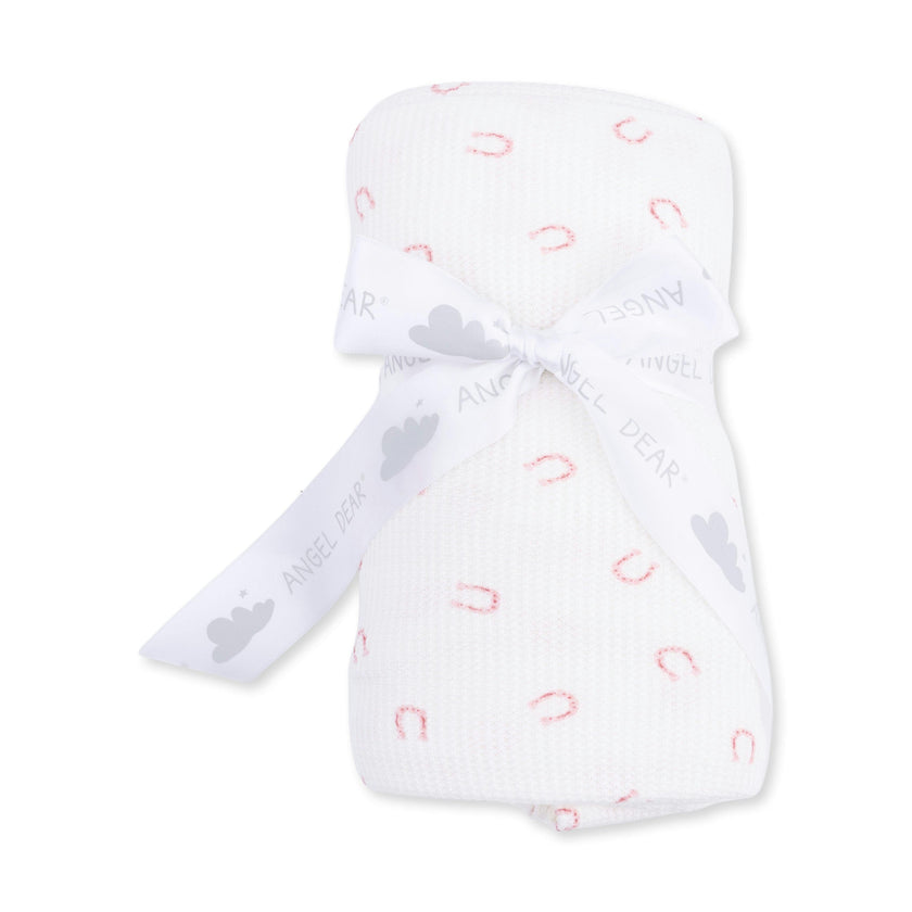 Little Horseshoes Pink - Swaddle Blanket