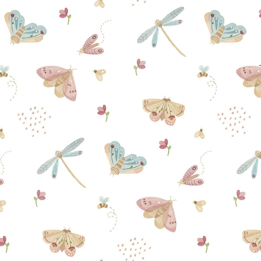 Butterflies Pima Cotton Baby One-Piece Pajamas