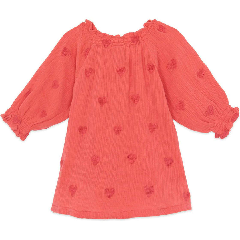 BONTON Milie Baby Dress - Rose Faroe