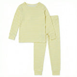 Lemon Stripe Long Sleeve & Pants Kids Pajamas
