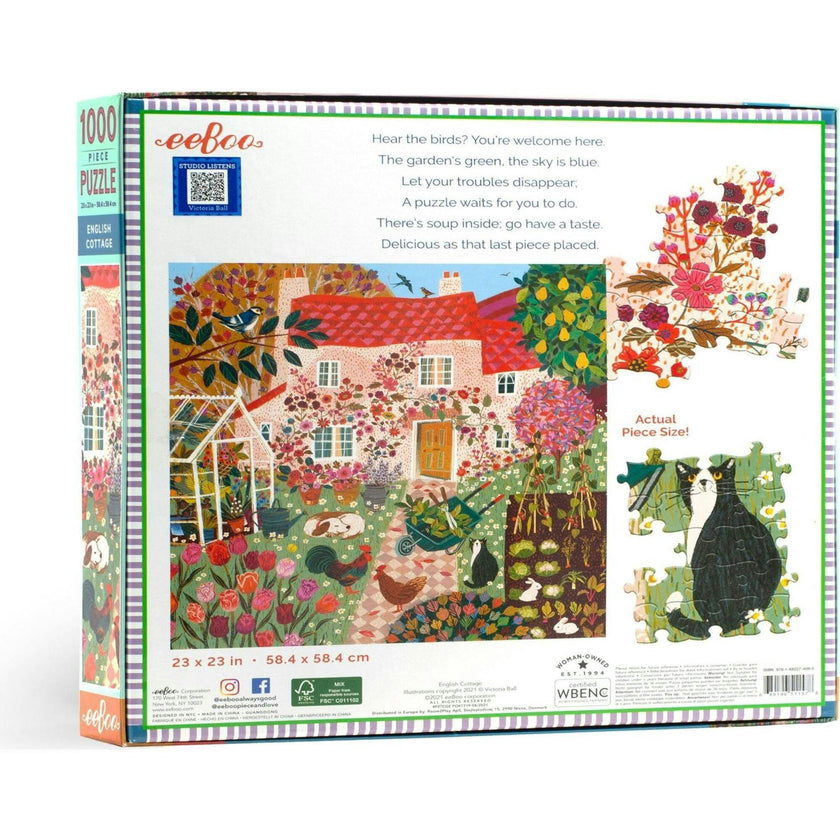 Piece and Love English Cottage Jigsaw Puzzle