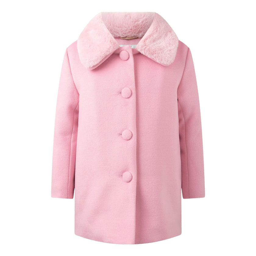 Faux Fur Collar Coat