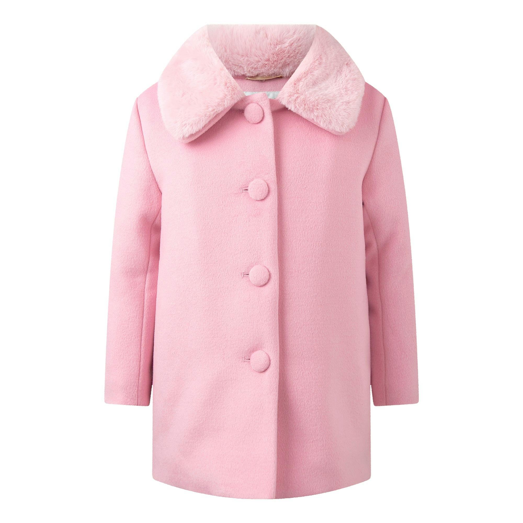 Faux Fur Collar Coat