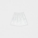 Fiona Girl Skirt, White Flower Embroidery