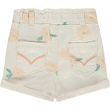 Paperbag Waist Floral Print Short Print