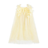 Yellow Fiorenne Petal Tulle Dress