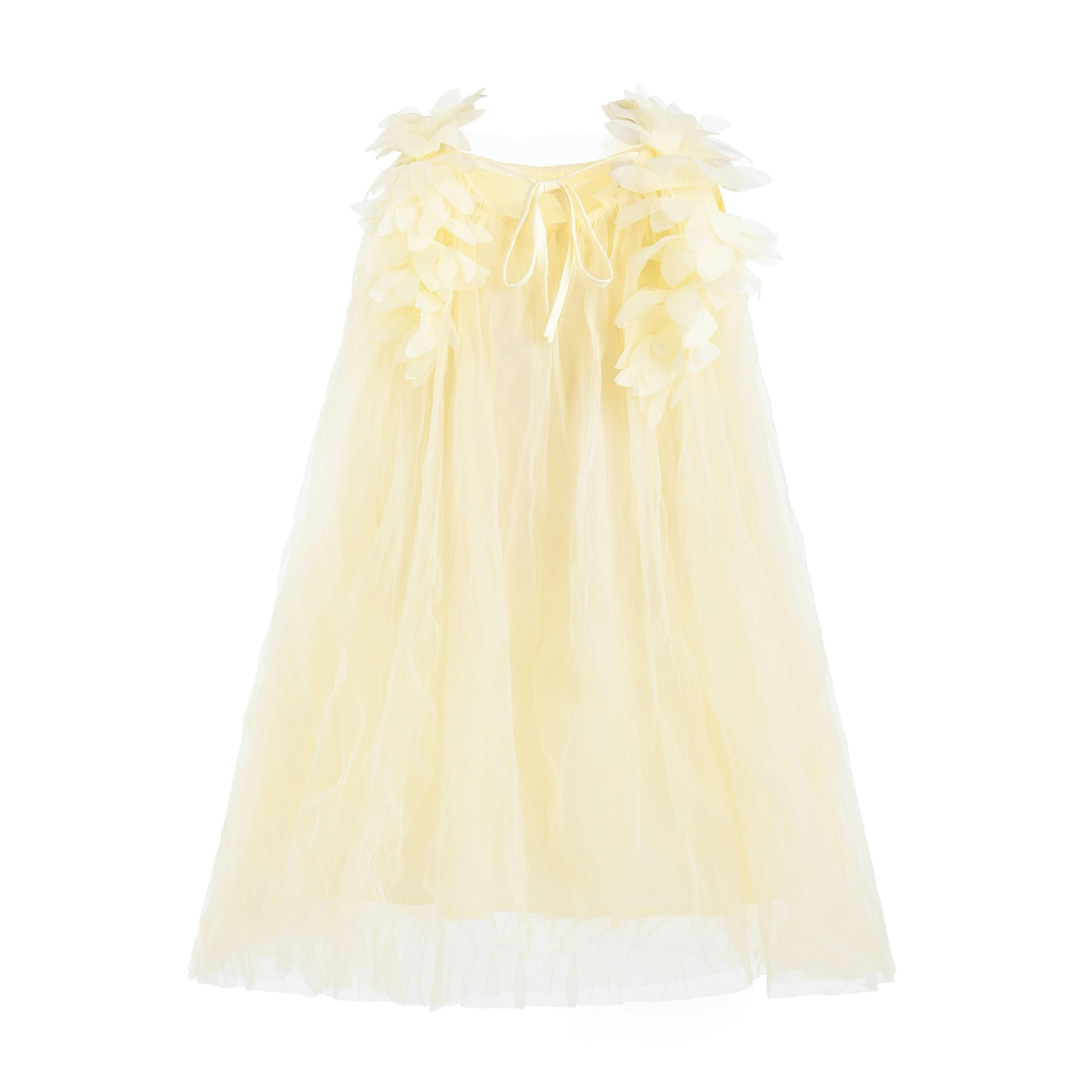 Yellow Fiorenne Petal Tulle Dress