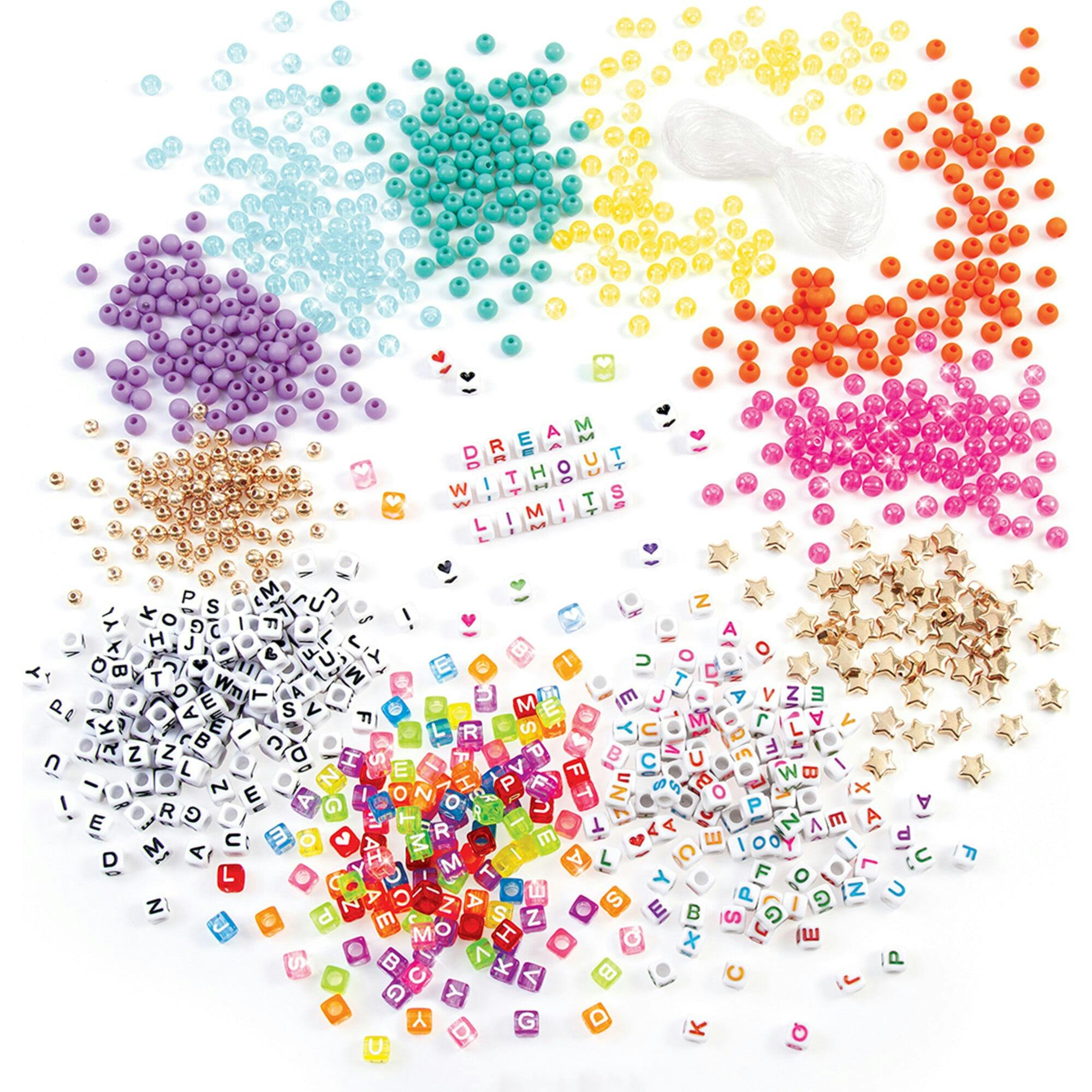 Make It Real: Say Yes! Alphabet Bead Bracelet Set - 1008pc DIY Jewelry Kit