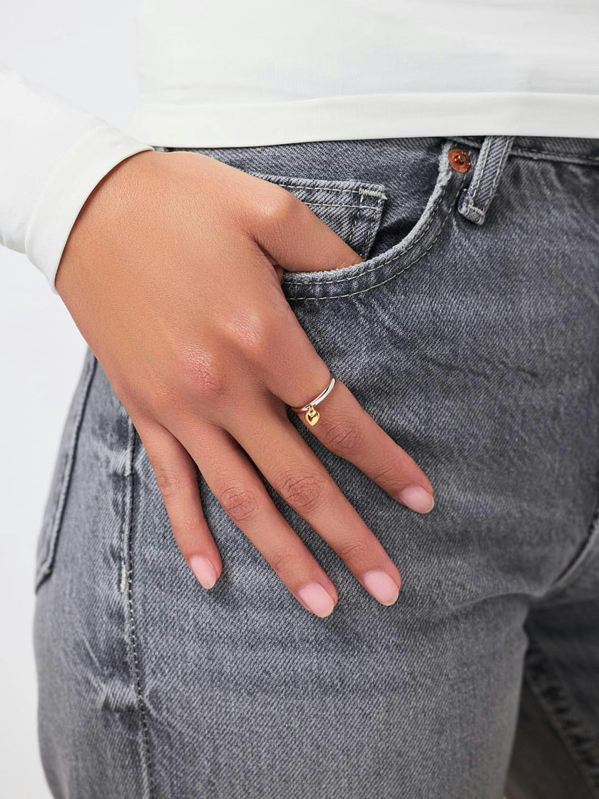 Heart Ring - Leia Two Tone